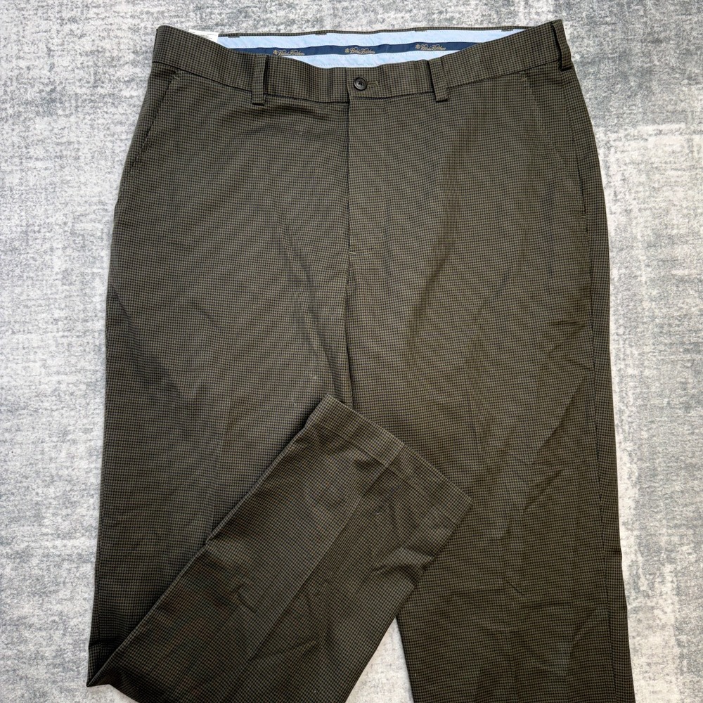 Brooks Brothers Pants Mens 36x32 Houndstooth Clark Chino Cotton Trouser Ivy Prep
